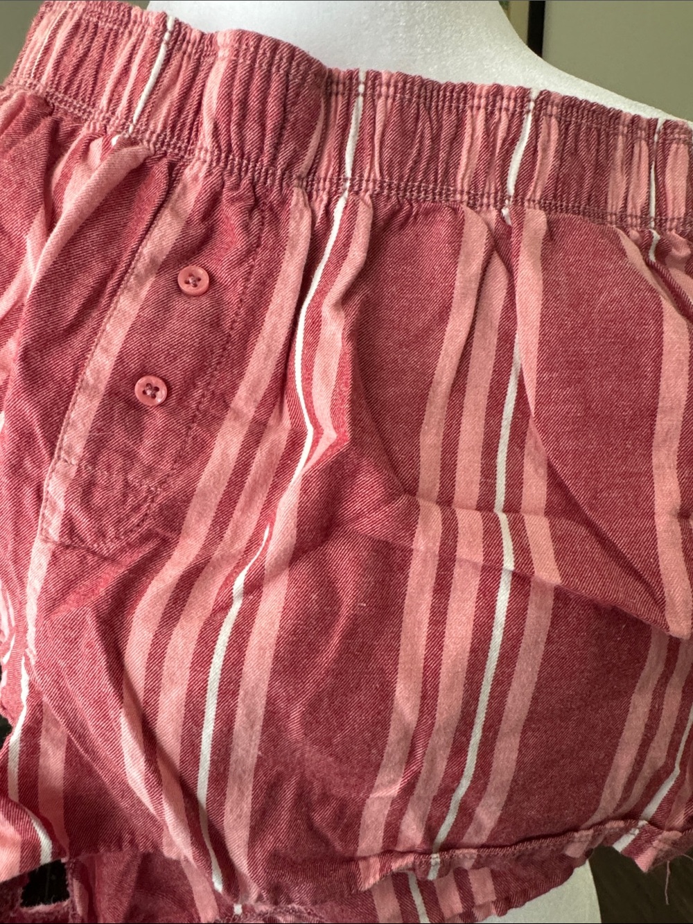 Pink & Red Striped Boxer Shorts